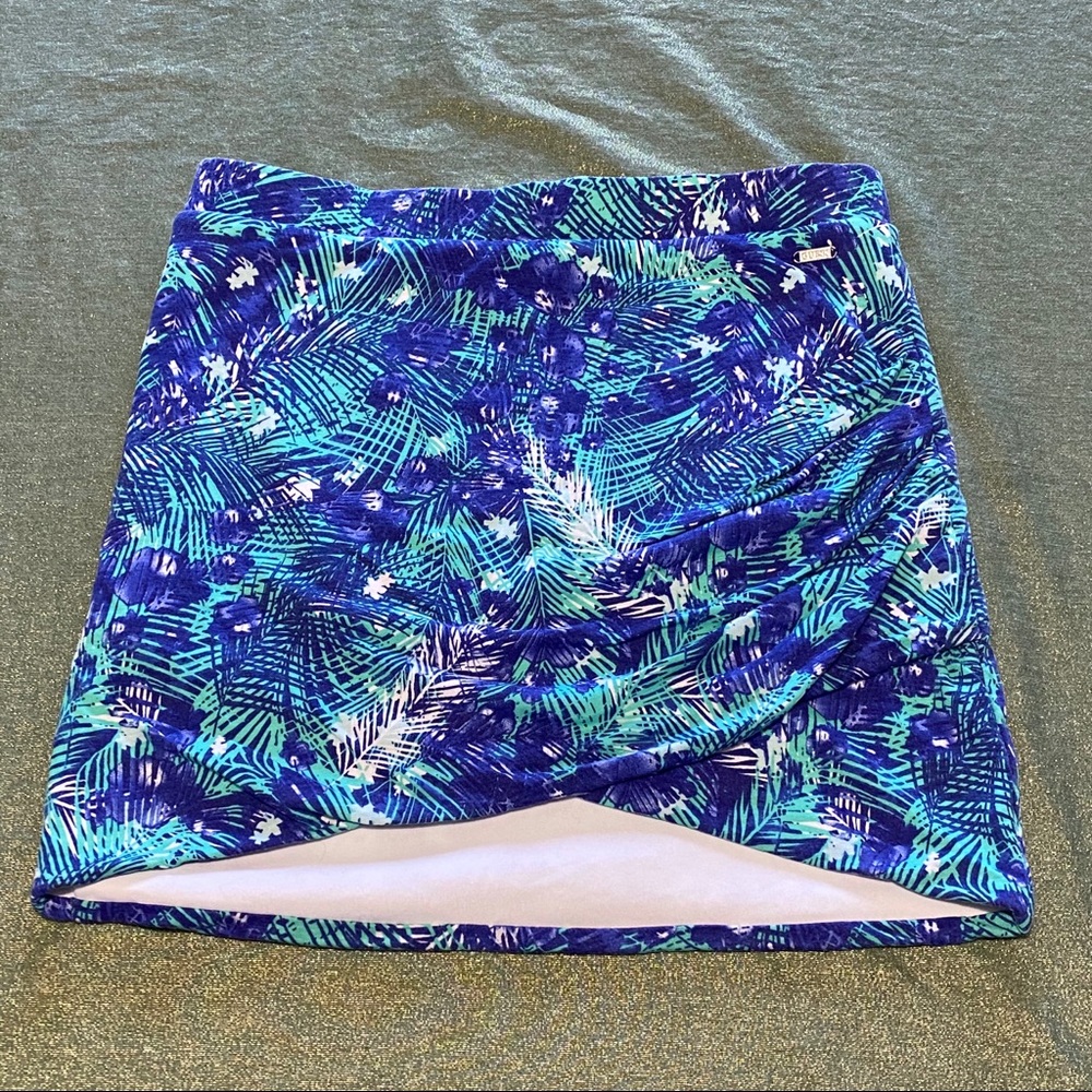 Guess Rouched Tropical Skirt